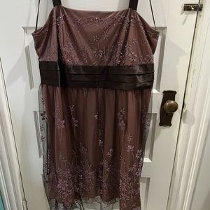 Plum plus sized dress